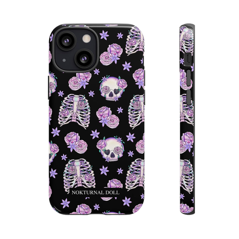 Skull and Roses Phone Case