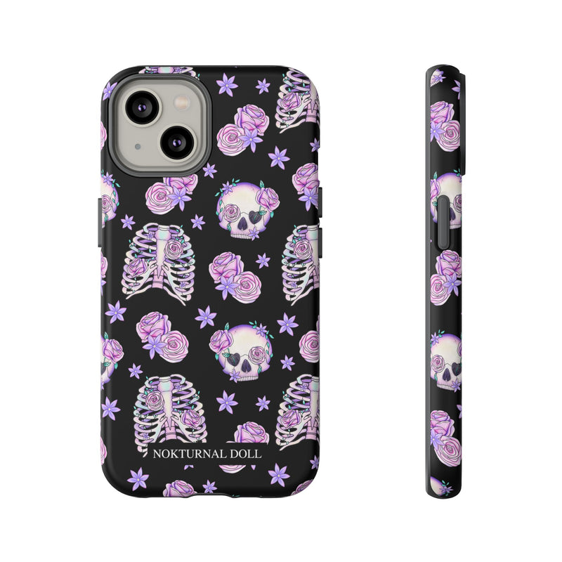 Skull and Roses Phone Case