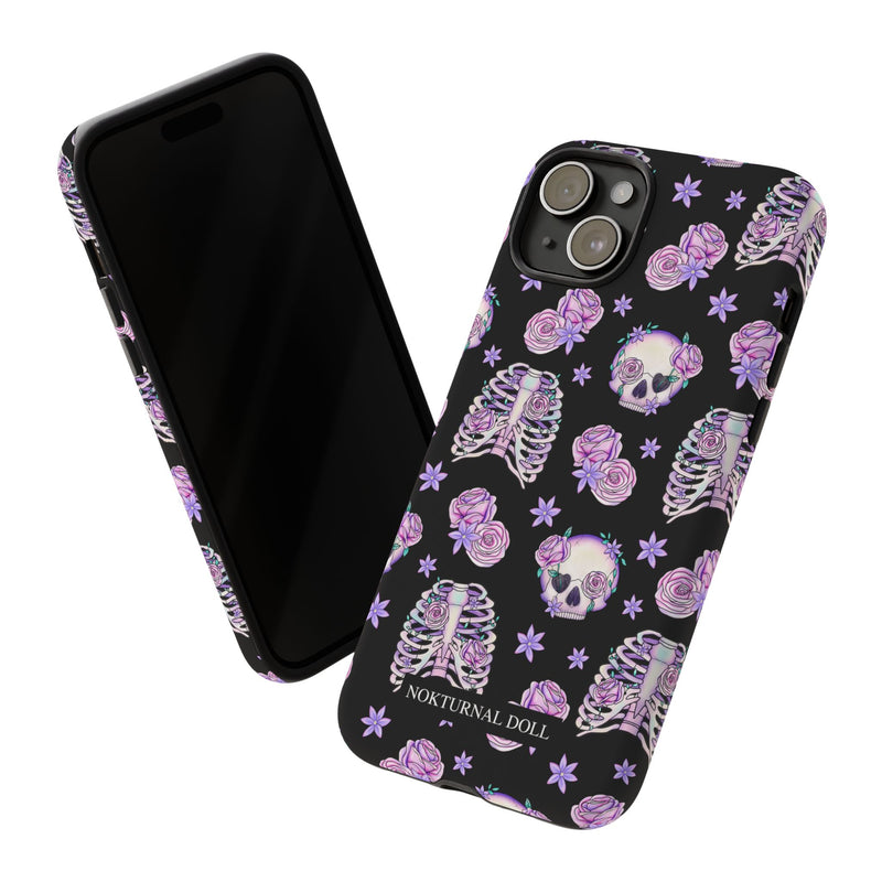 Skull and Roses Phone Case