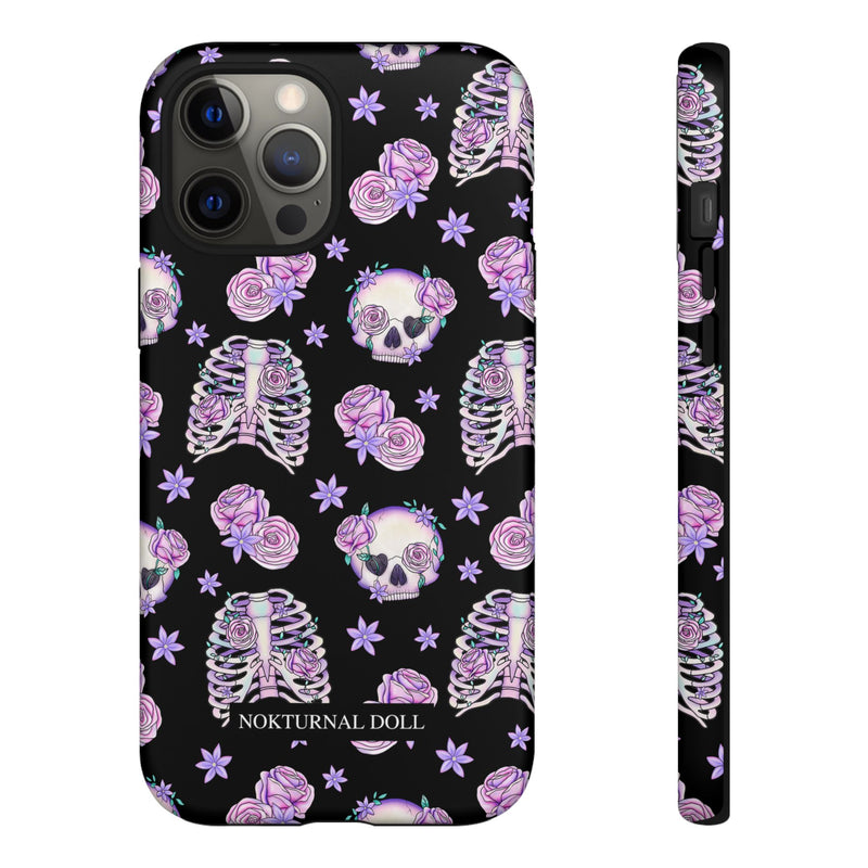 Skull and Roses Phone Case