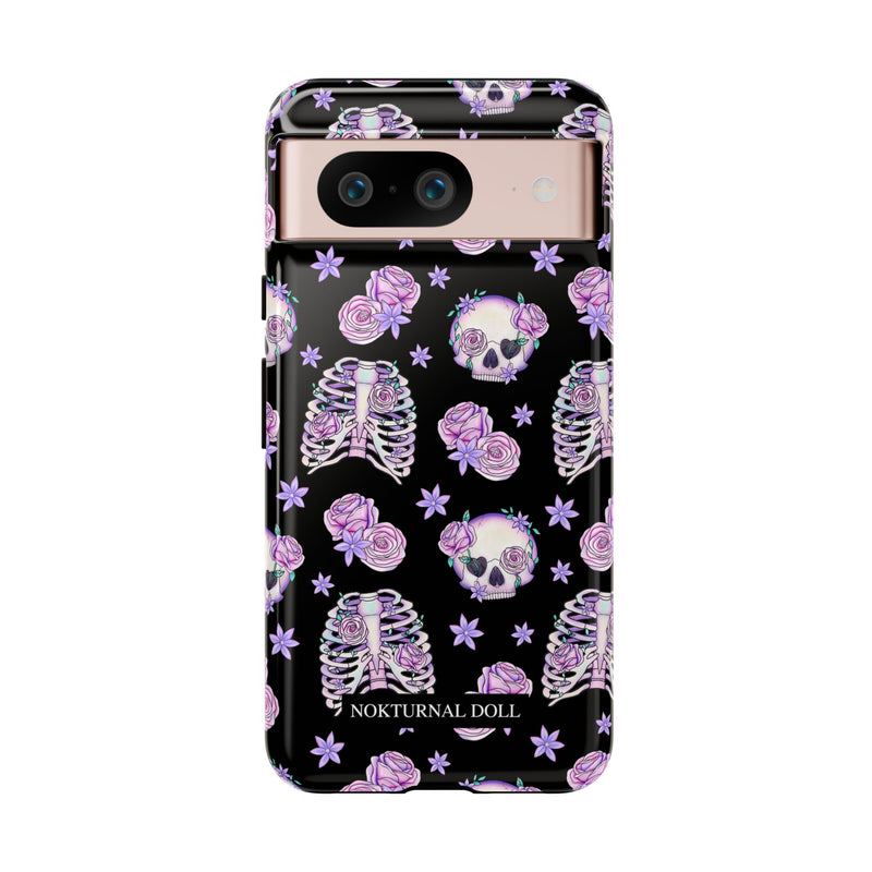 Skull and Roses Phone Case