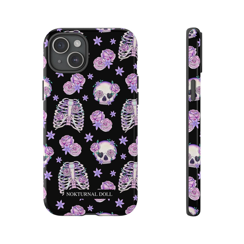 Skull and Roses Phone Case