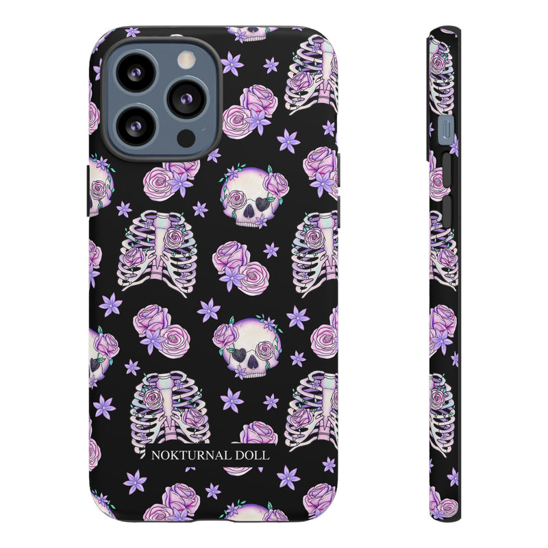 Skull and Roses Phone Case