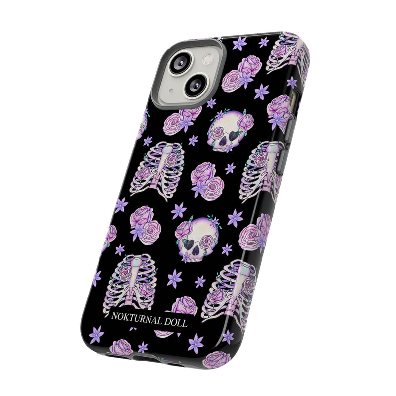 Skull and Roses Phone Case