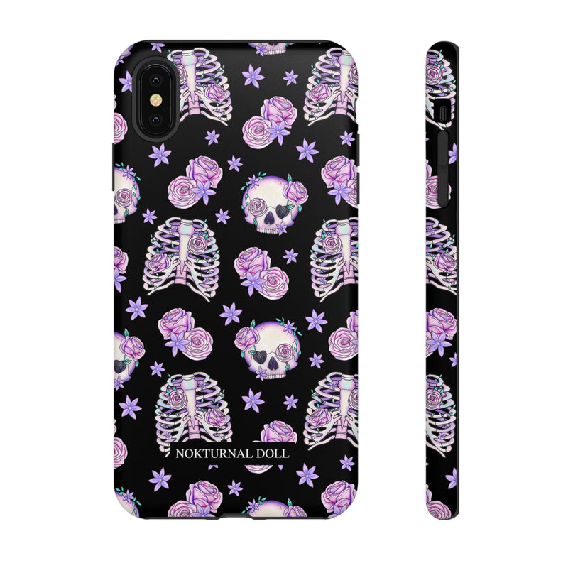 Skull and Roses Phone Case