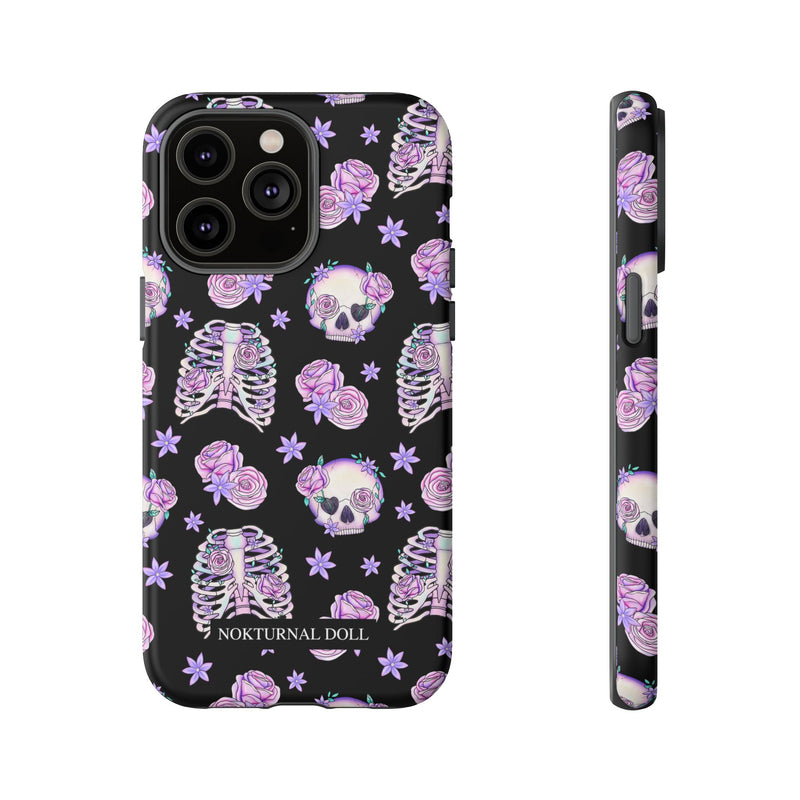 Skull and Roses Phone Case