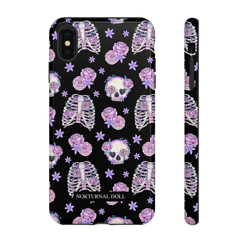 Skull and Roses Phone Case