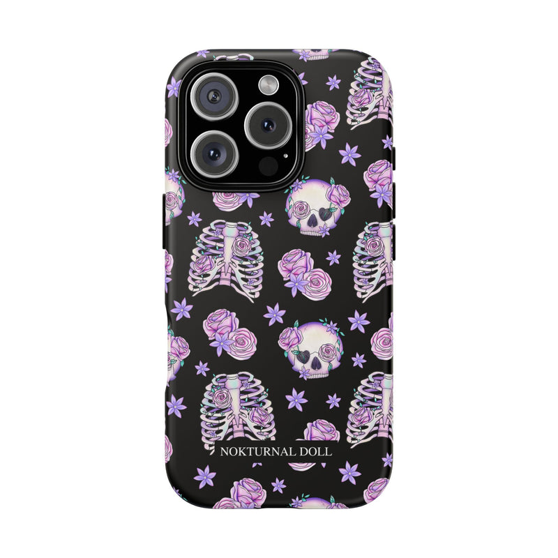 Skull and Roses Phone Case