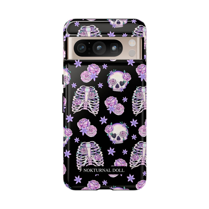 Skull and Roses Phone Case