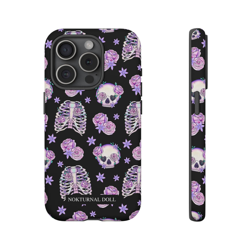 Skull and Roses Phone Case