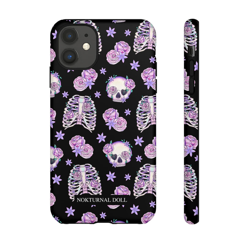 Skull and Roses Phone Case