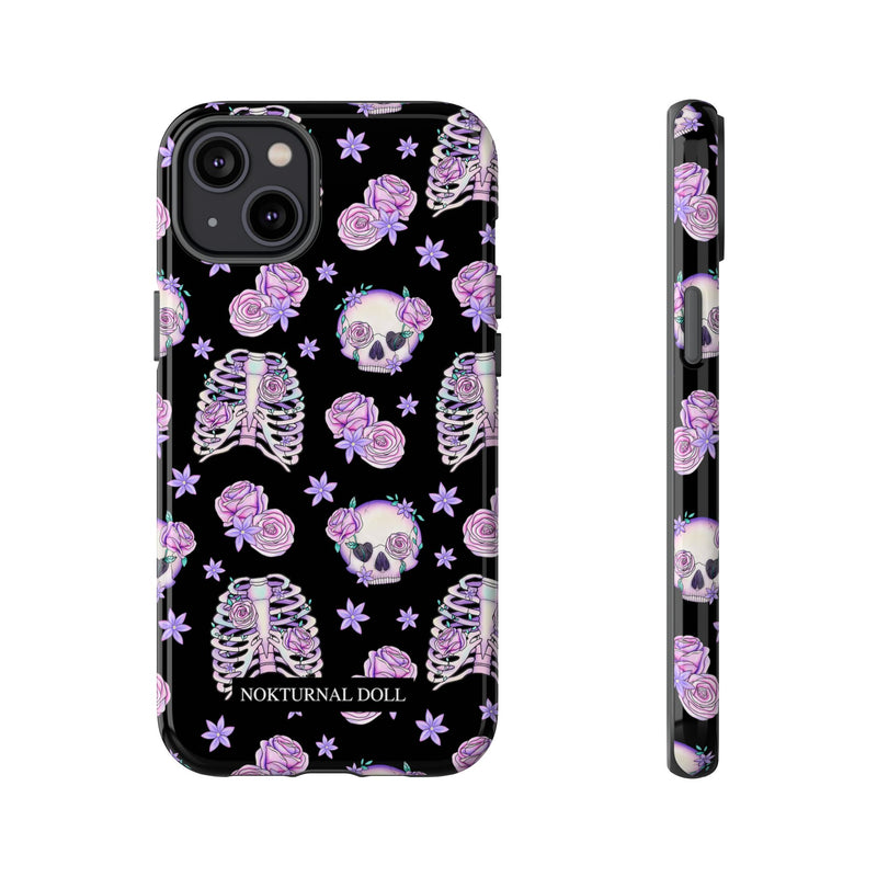 Skull and Roses Phone Case