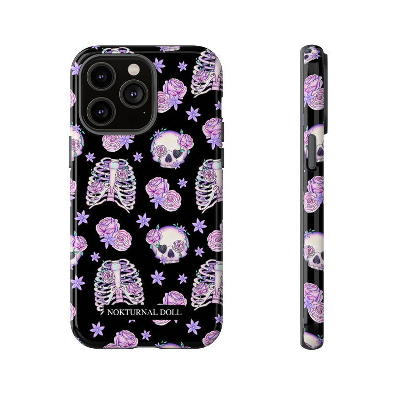 Skull and Roses Phone Case