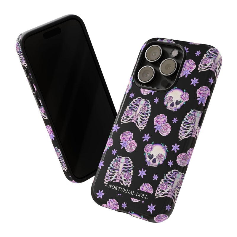 Skull and Roses Phone Case