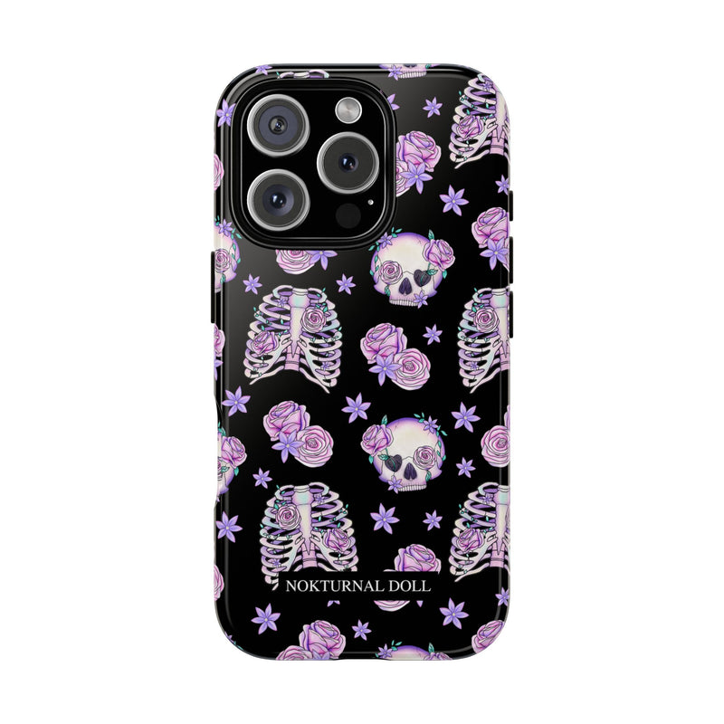 Skull and Roses Phone Case