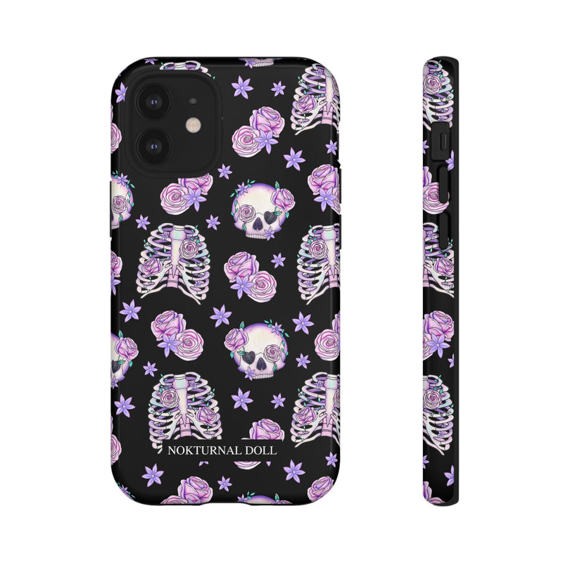 Skull and Roses Phone Case