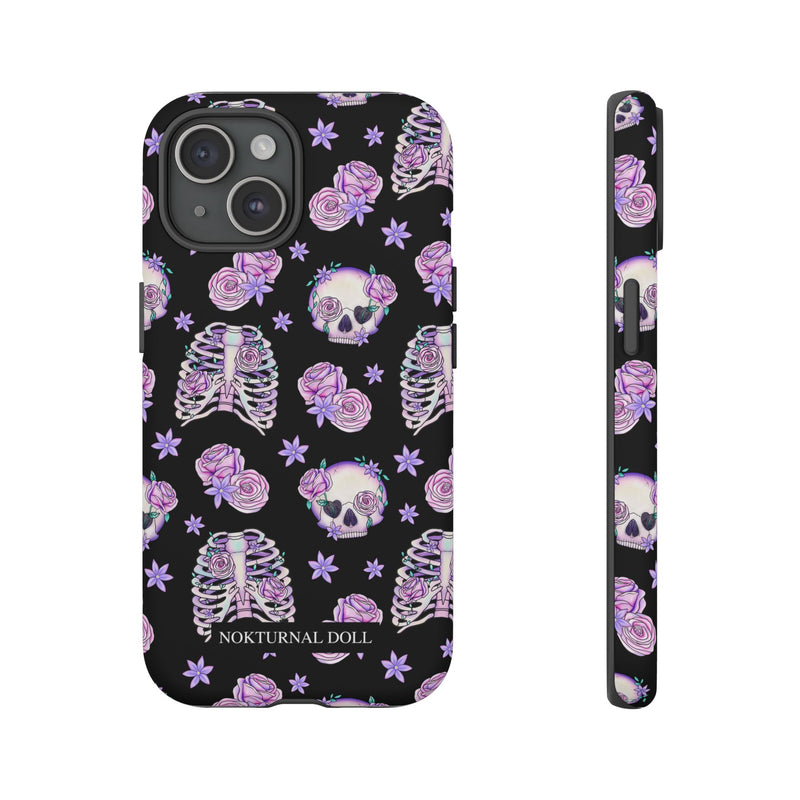 Skull and Roses Phone Case