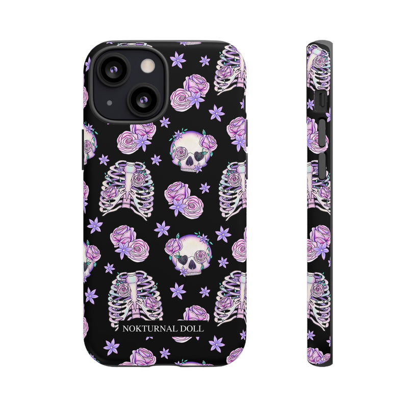 Skull and Roses Phone Case