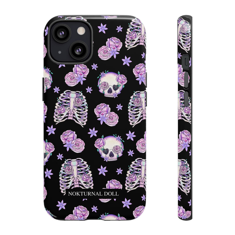 Skull and Roses Phone Case