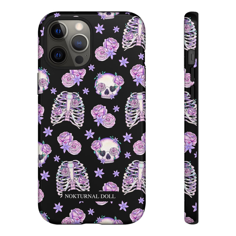 Skull and Roses Phone Case