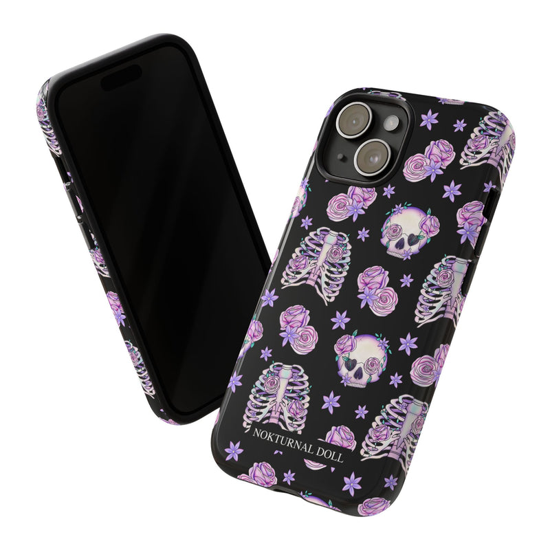 Skull and Roses Phone Case