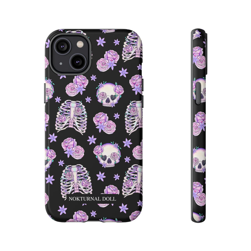 Skull and Roses Phone Case