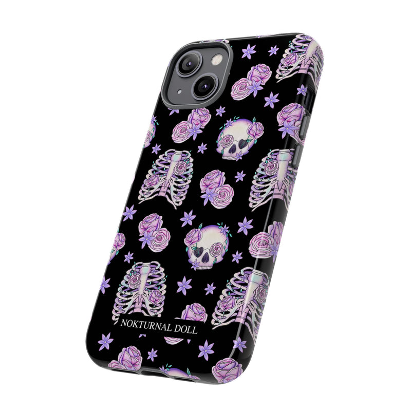 Skull and Roses Phone Case