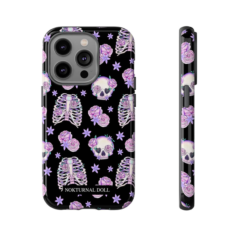 Skull and Roses Phone Case