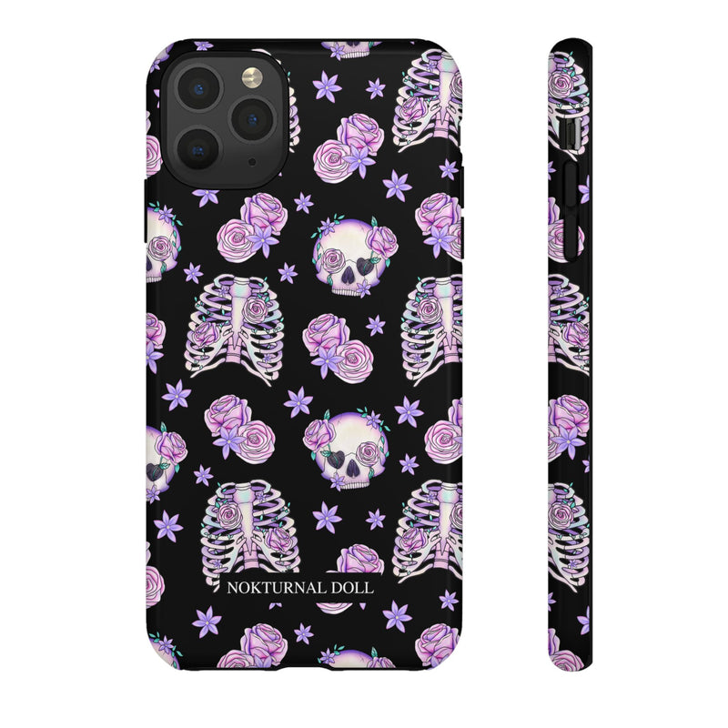 Skull and Roses Phone Case