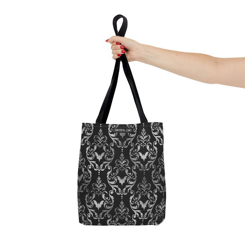 Bat Damask Tote Bag