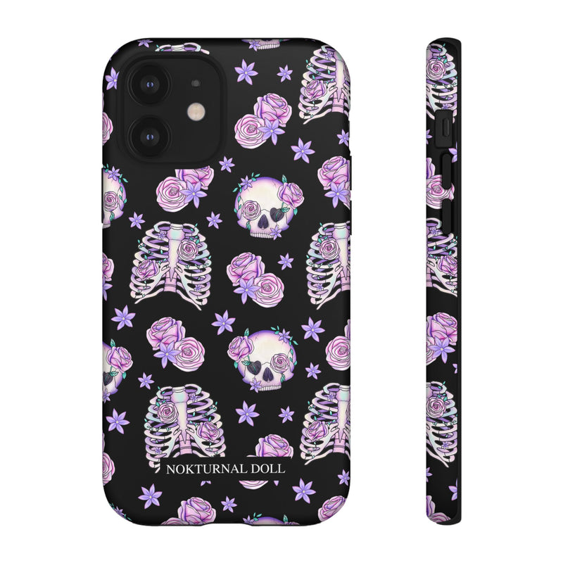 Skull and Roses Phone Case