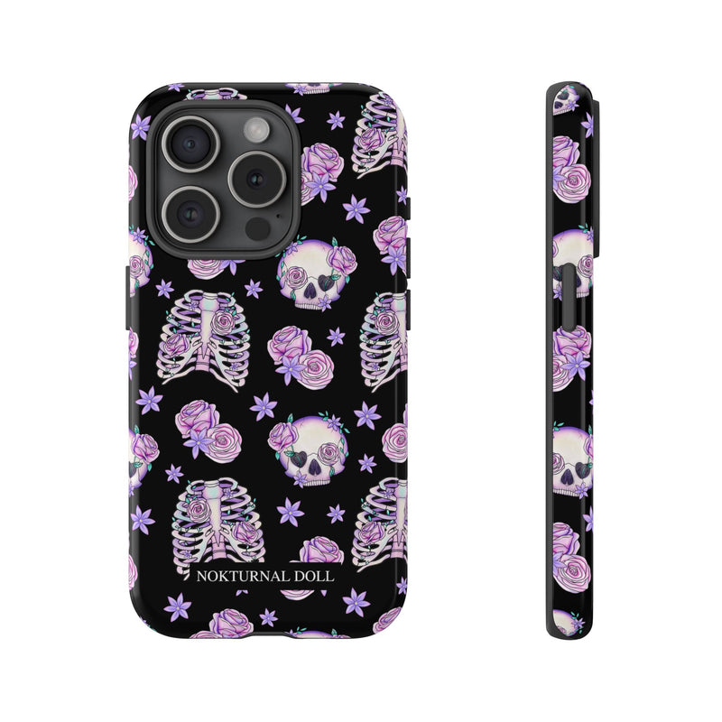 Skull and Roses Phone Case