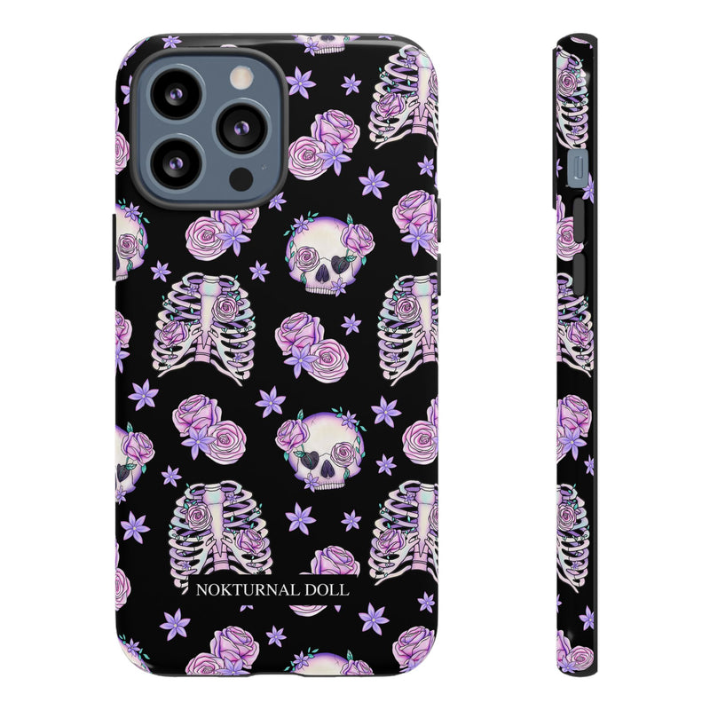 Skull and Roses Phone Case