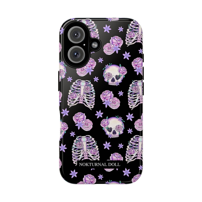 Skull and Roses Phone Case