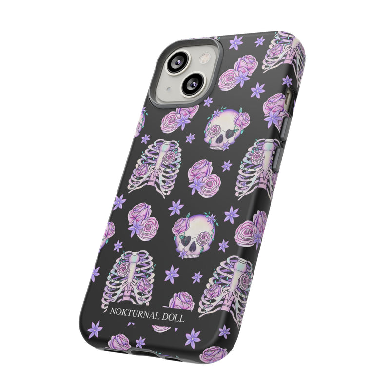 Skull and Roses Phone Case