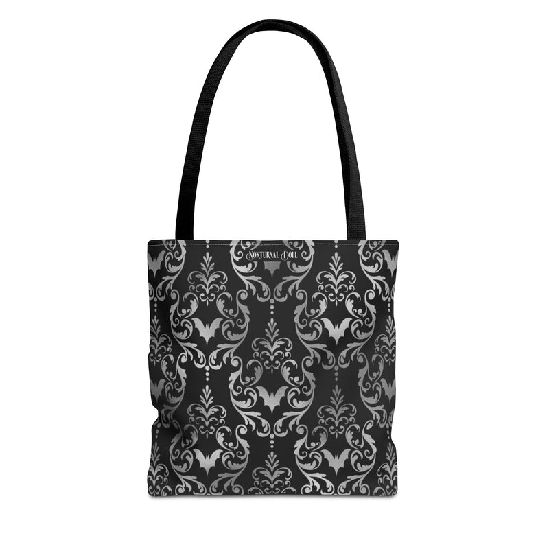 Bat Damask Tote Bag