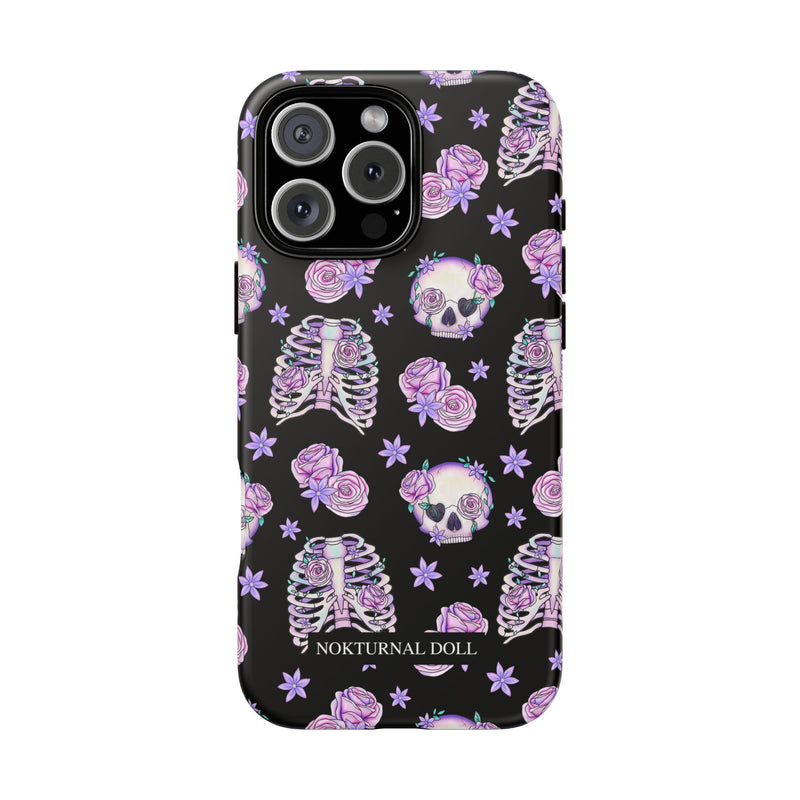 Skull and Roses Phone Case