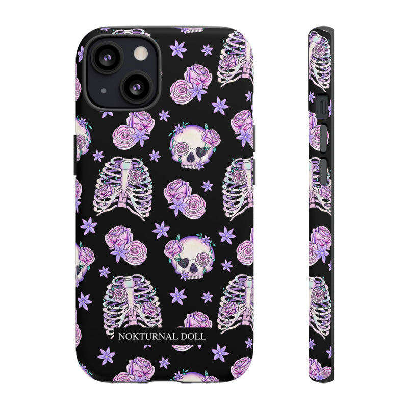 Skull and Roses Phone Case