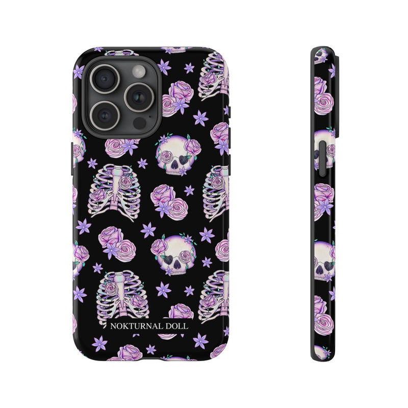 Skull and Roses Phone Case