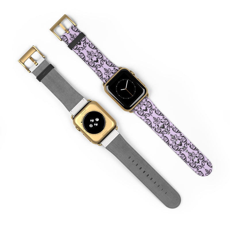 Bat Damask (Lavender) Watch Band