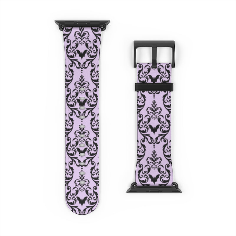 Bat Damask (Lavender) Watch Band