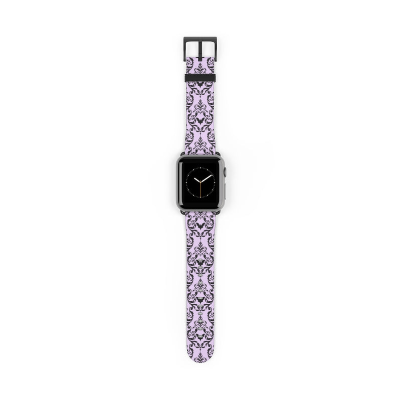 Bat Damask (Lavender) Watch Band