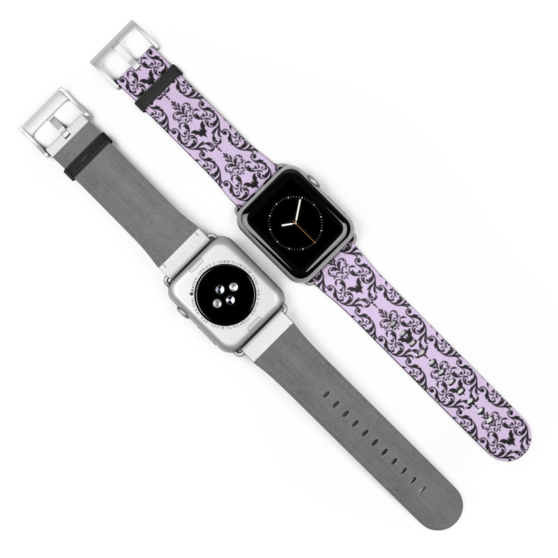 Bat Damask (Lavender) Watch Band