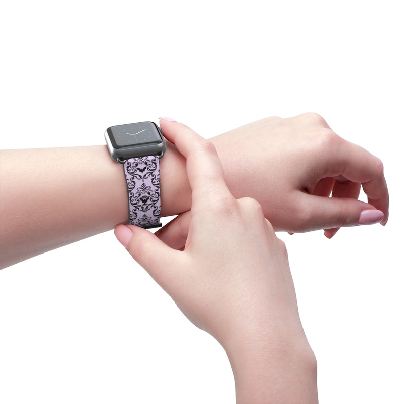 Bat Damask (Lavender) Watch Band