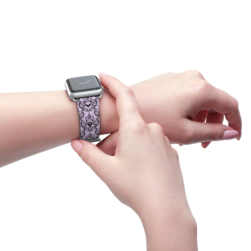 Bat Damask (Lavender) Watch Band