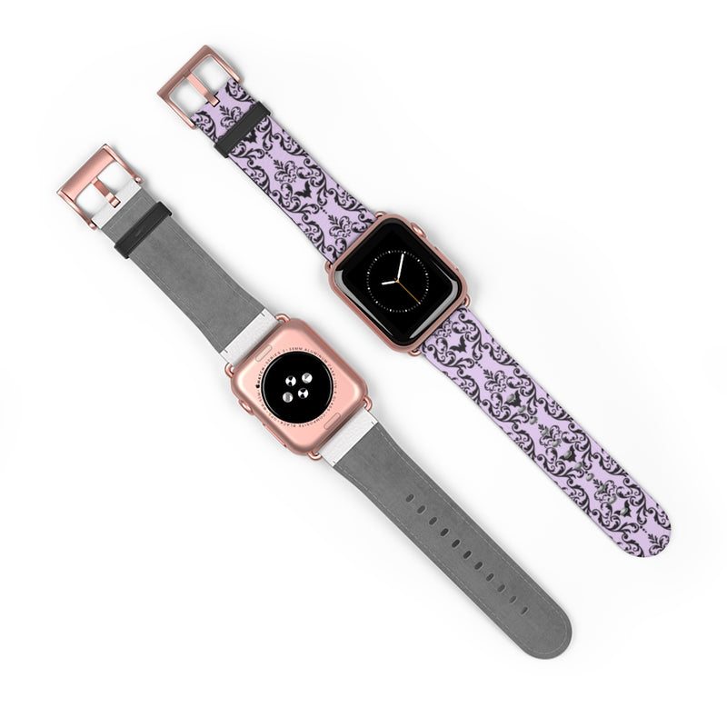 Bat Damask (Lavender) Watch Band