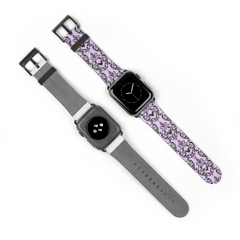 Bat Damask (Lavender) Watch Band