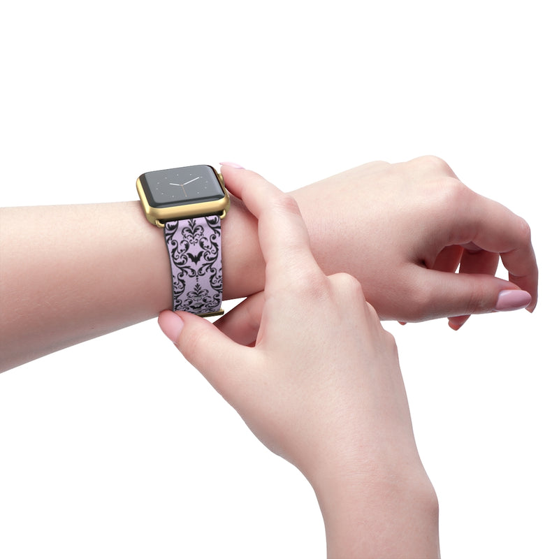 Bat Damask (Lavender) Watch Band