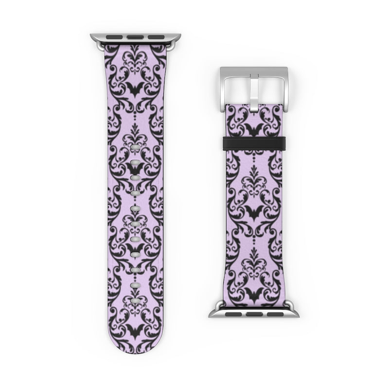 Bat Damask (Lavender) Watch Band