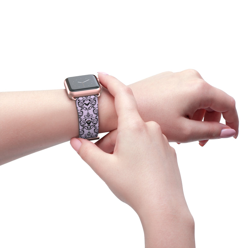 Bat Damask (Lavender) Watch Band